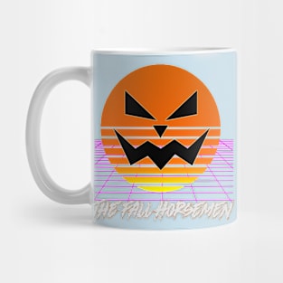 Synthwave Fall Horsemen Logo Shirt Mug